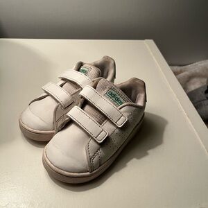 Adidas White Sneakers with Velcro Straps